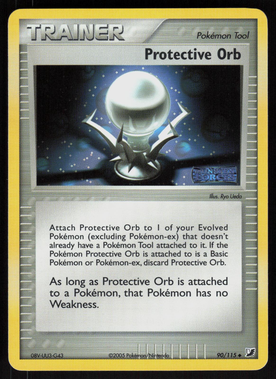 Pokemon Protective Orb 90/115 Unseen Forces Uncommon Reverse Holo Near Mint