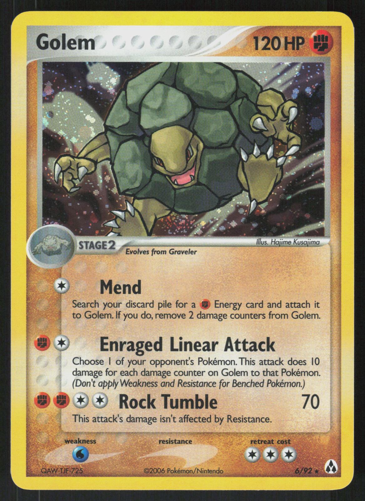 Pokemon Golem 6/92 Legend Maker Holo Rare Holo Near Mint