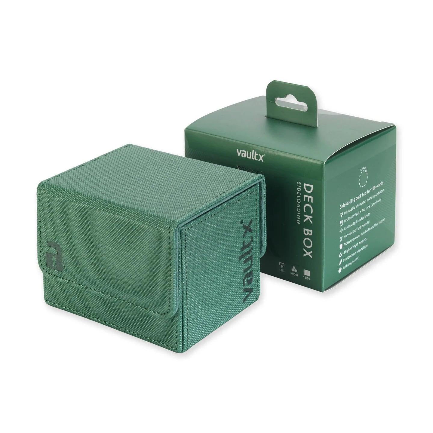 Vault X - Sideloading Deck Box 100+ - Metallic Green