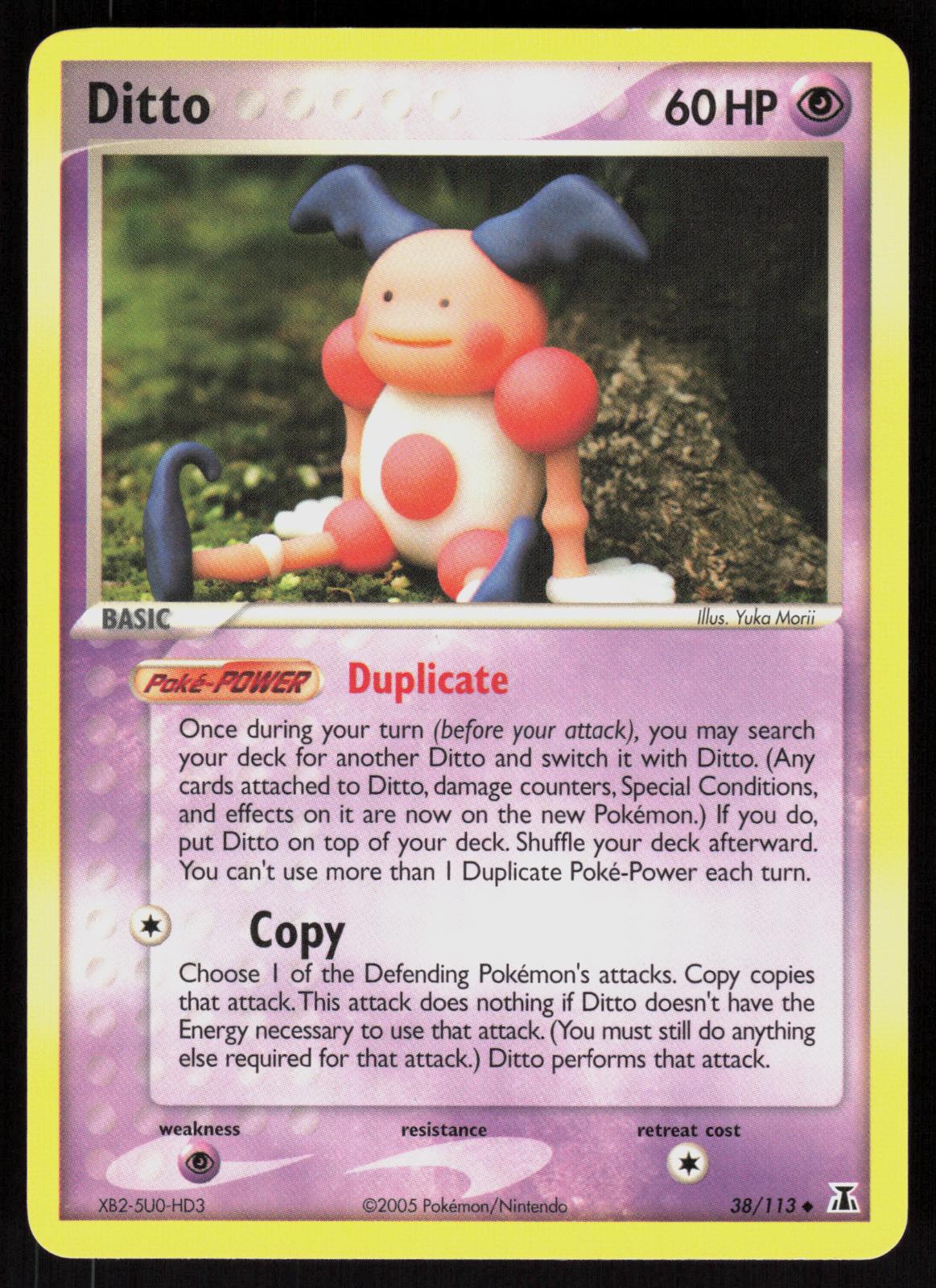 Pokemon Ditto 38/113 Delta Species Uncommon Near Mint