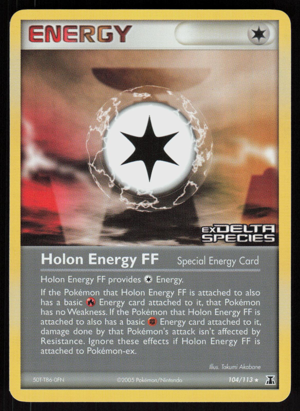 Pokemon Holon Energy FF 104/113 Delta Species Rare Reverse Holo Near Mint