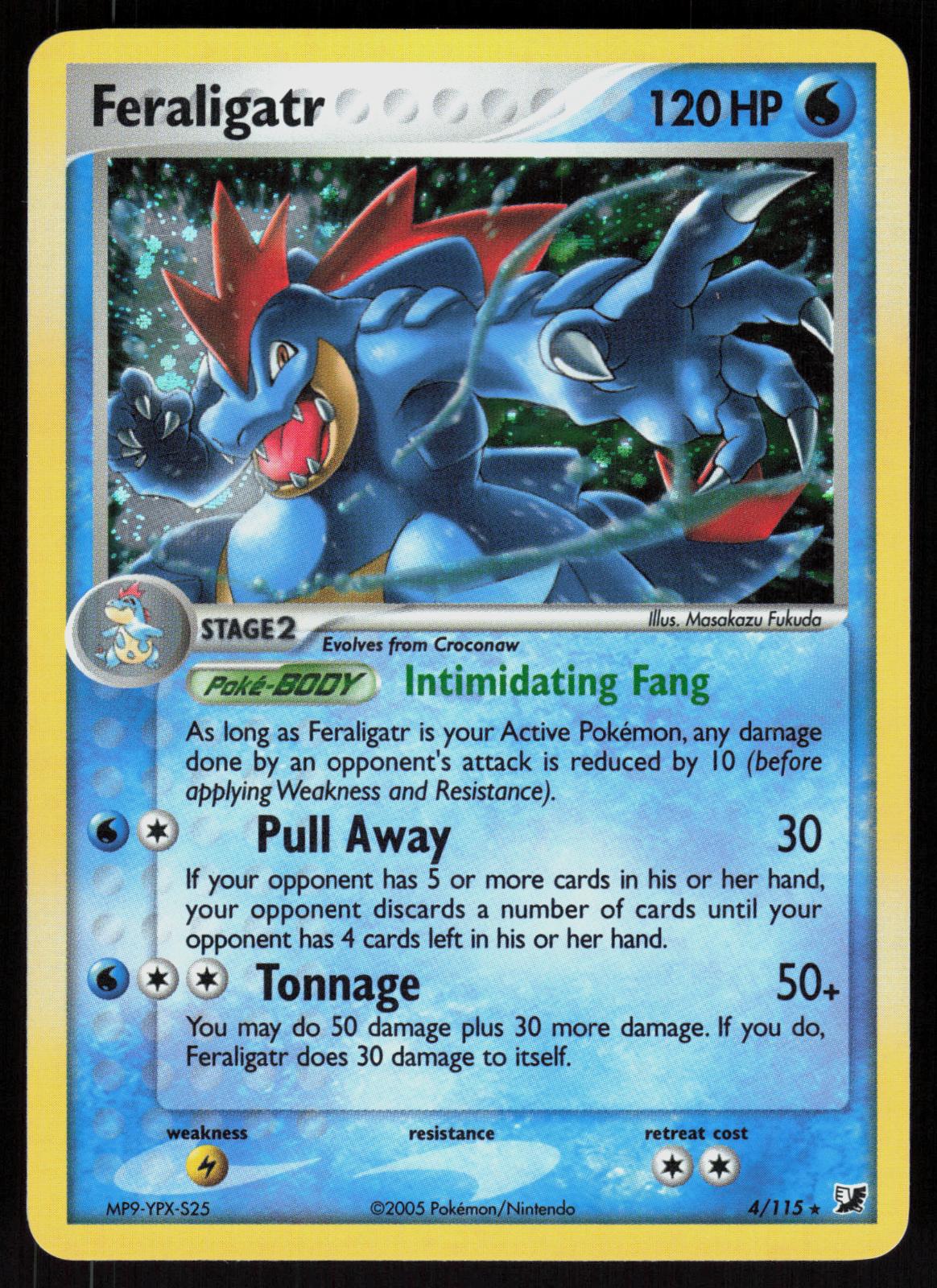 Pokemon Feraligatr 4/115 Unseen Forces Holo Rare Holo Near Mint
