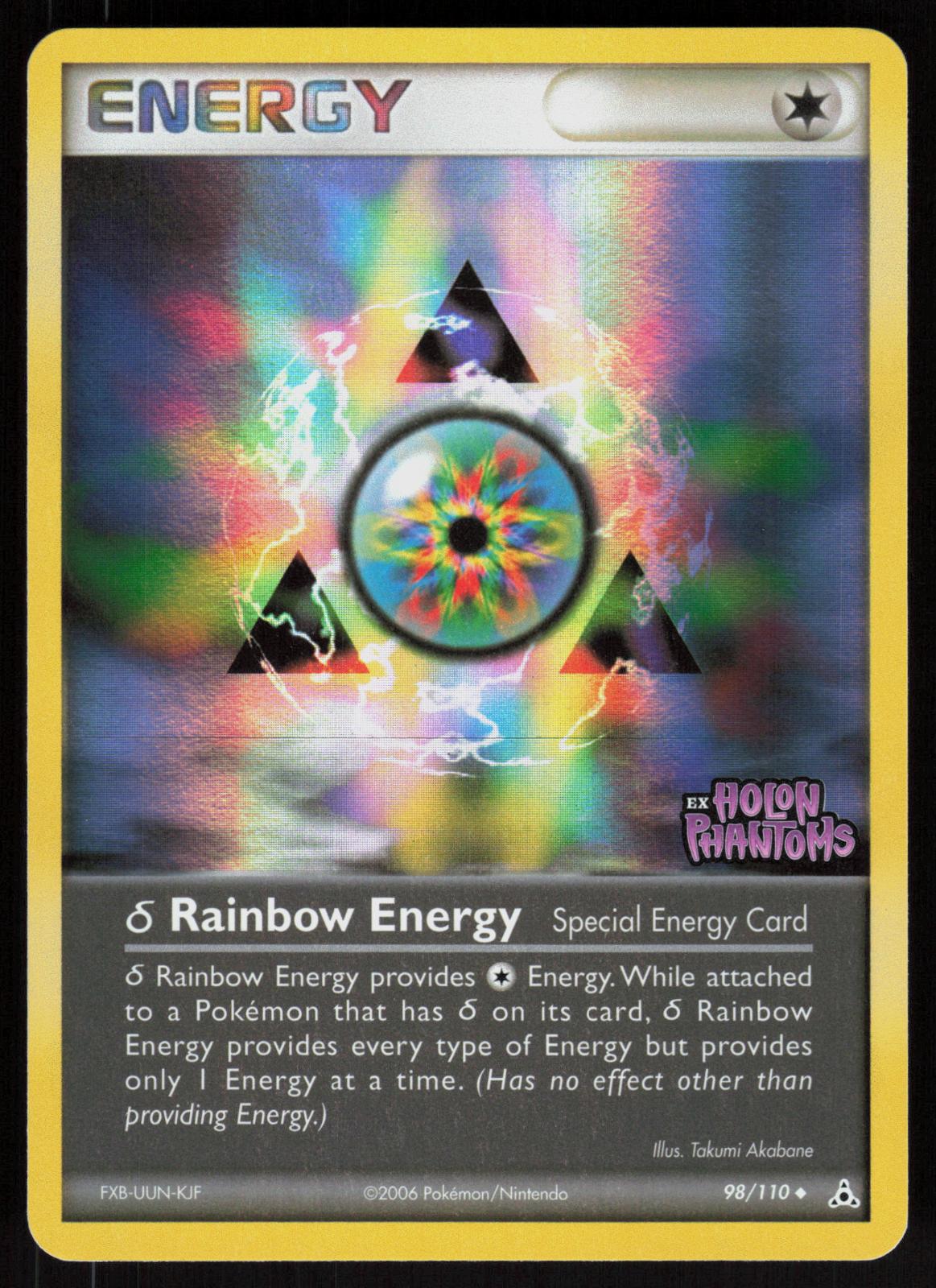 Pokemon Rainbow Energy 98/110 Holon Phantoms Uncommon Reverse Holo Near Mint