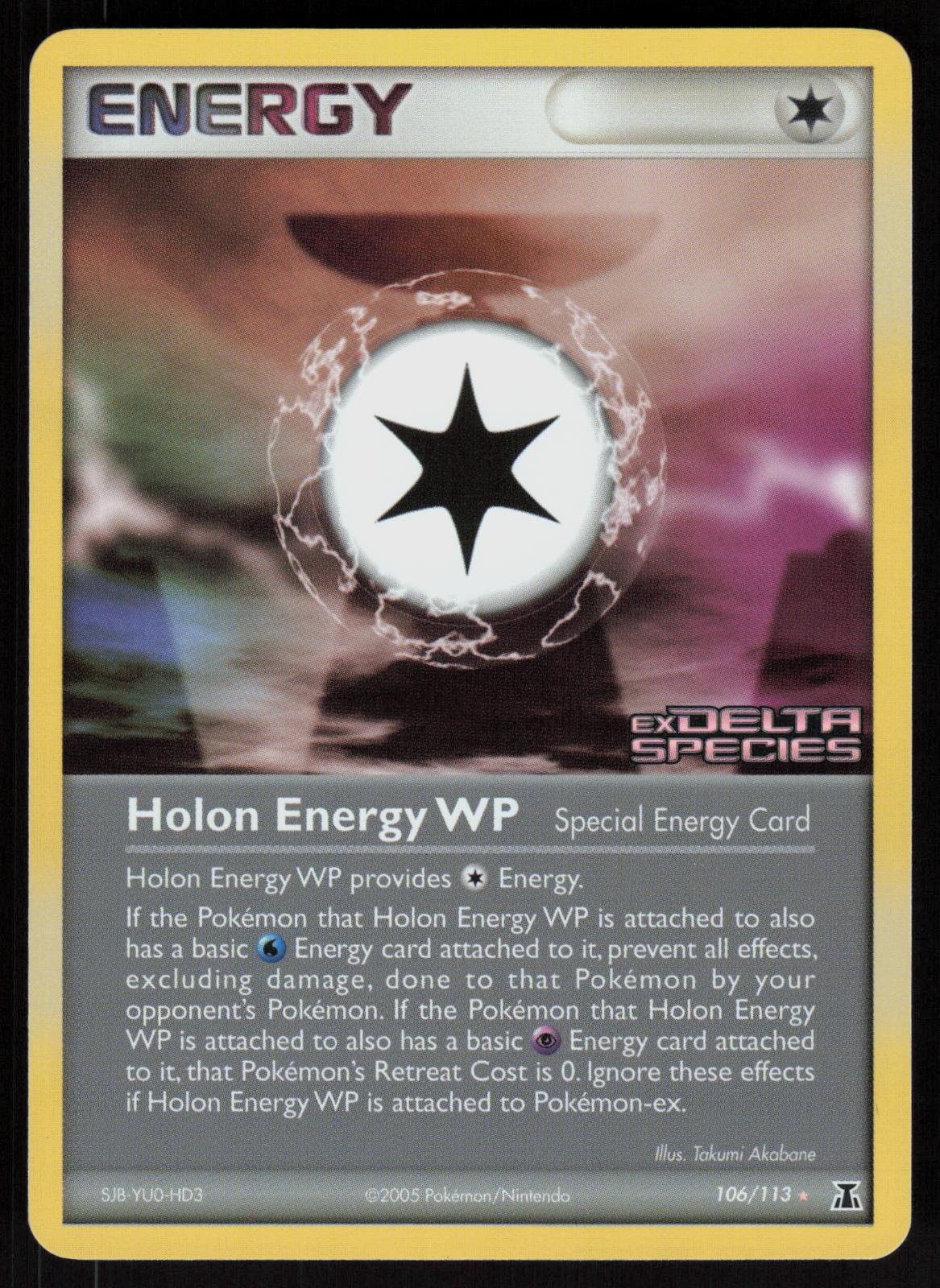 Pokemon Holon Energy WP 106/113 Delta Species Rare Reverse Holo Near Mint