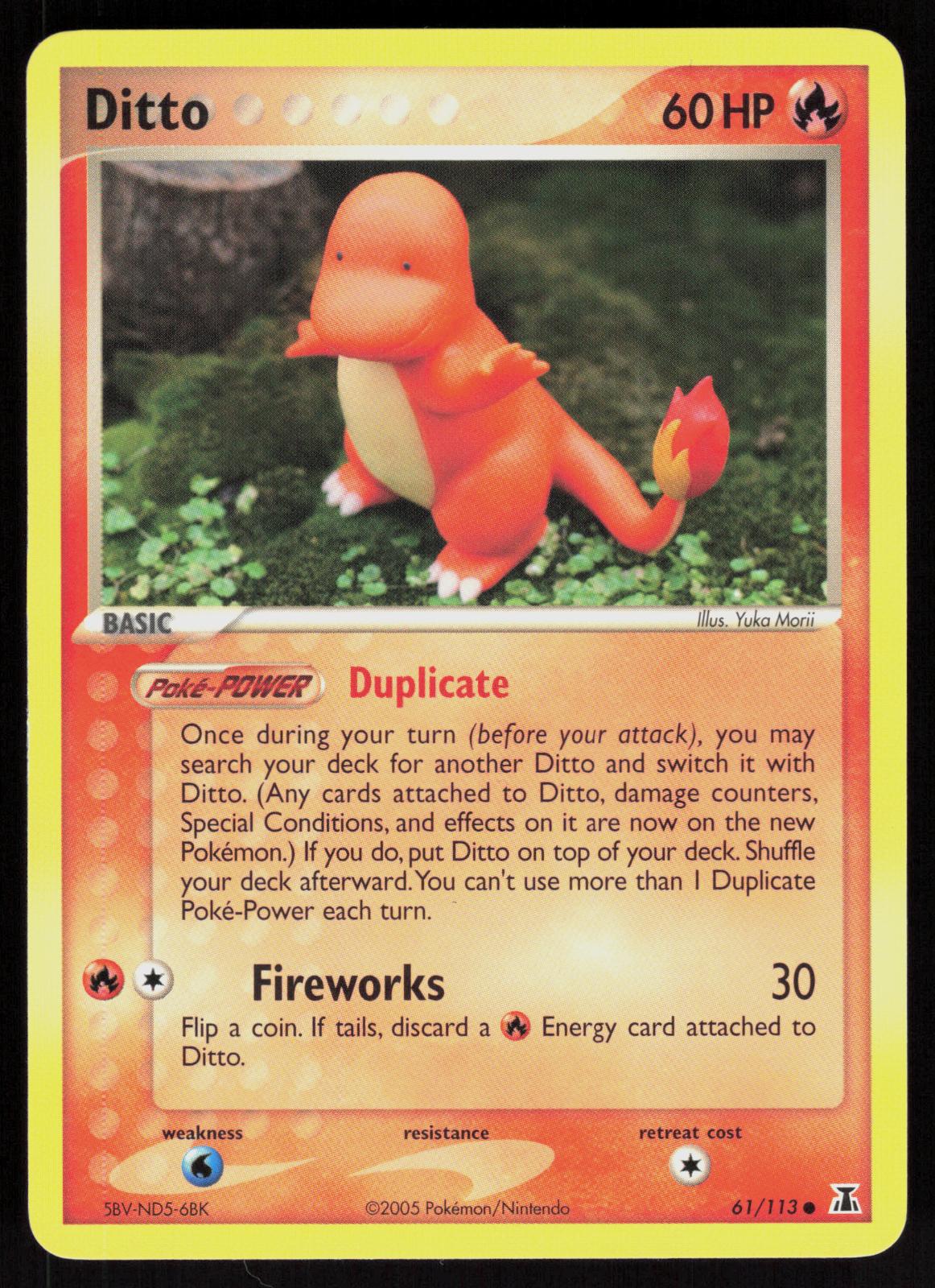 Pokemon Ditto 61/113 Delta Species Common Near Mint