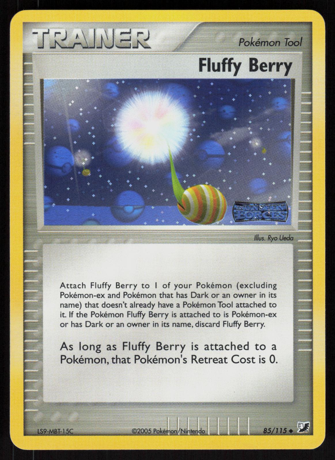Pokemon Fluffy Berry 85/115 Unseen Forces Uncommon Reverse Holo Near Mint