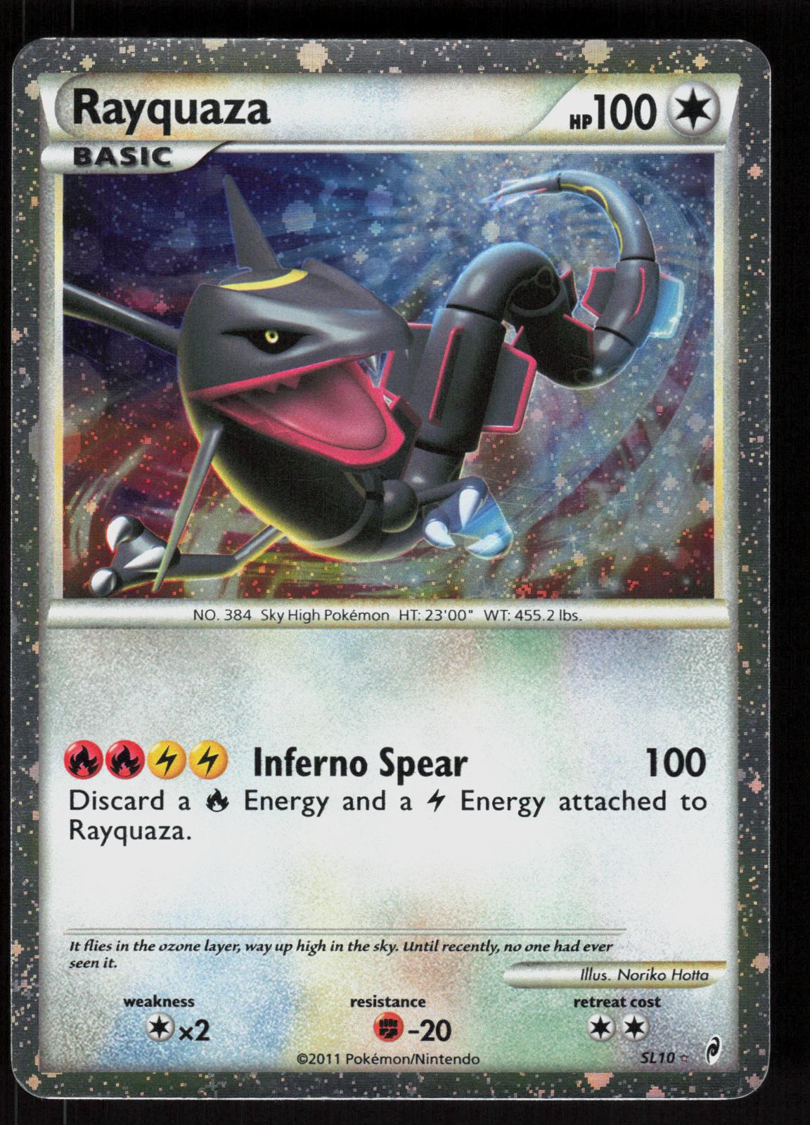pokemon cards shiny rayquaza Pokemon Rayquaza SL10 Call of Legends Holo Rare Moderately Played