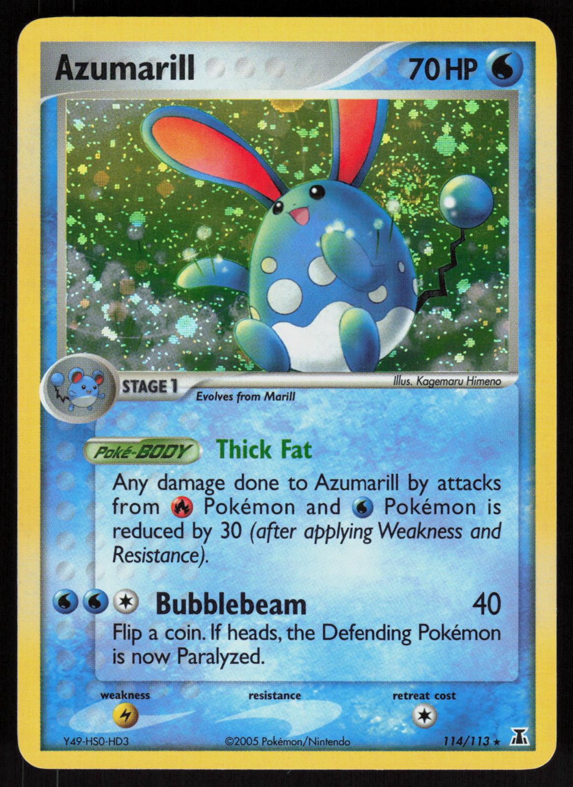 Pokemon Azumarill 114/113 Delta Species Secret Rare Holo Near Mint