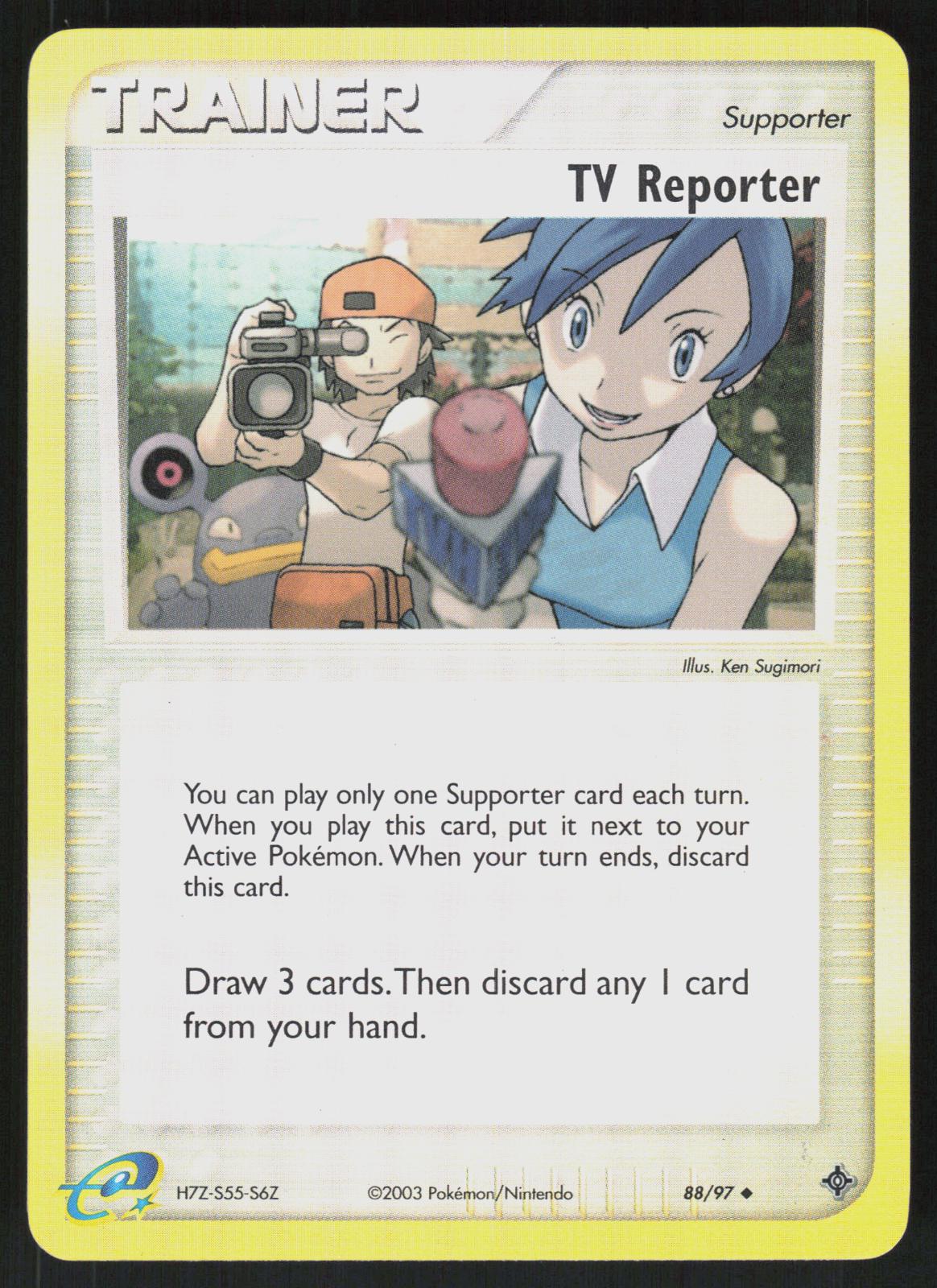 Pokemon TV Reporter 88/97 Dragon Uncommon Reverse Holo Lightly Played