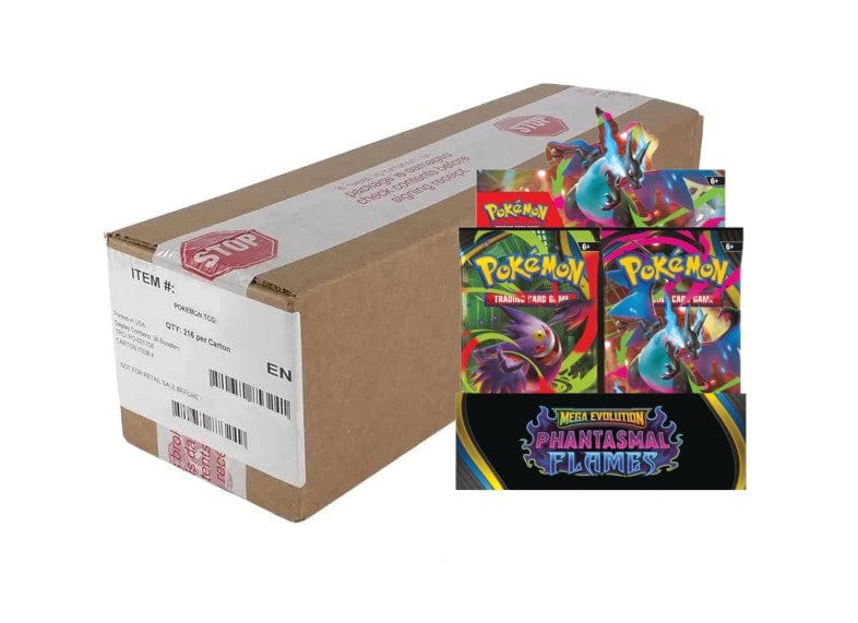 Pokemon - ME Phantasmal Flames - Booster Box Case (6 Boxes) - 0% VAT G Pokemon - ME Phantasmal Flames - Booster Box Case (6 Boxes) - 0% VAT G