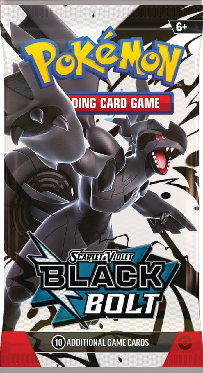 Pokemon - Scarlet & Violet Black Bolt - Single Booster Pack - 0% VAT G Pokemon - Scarlet & Violet Black Bolt - Single Booster Pack - 0% VAT G