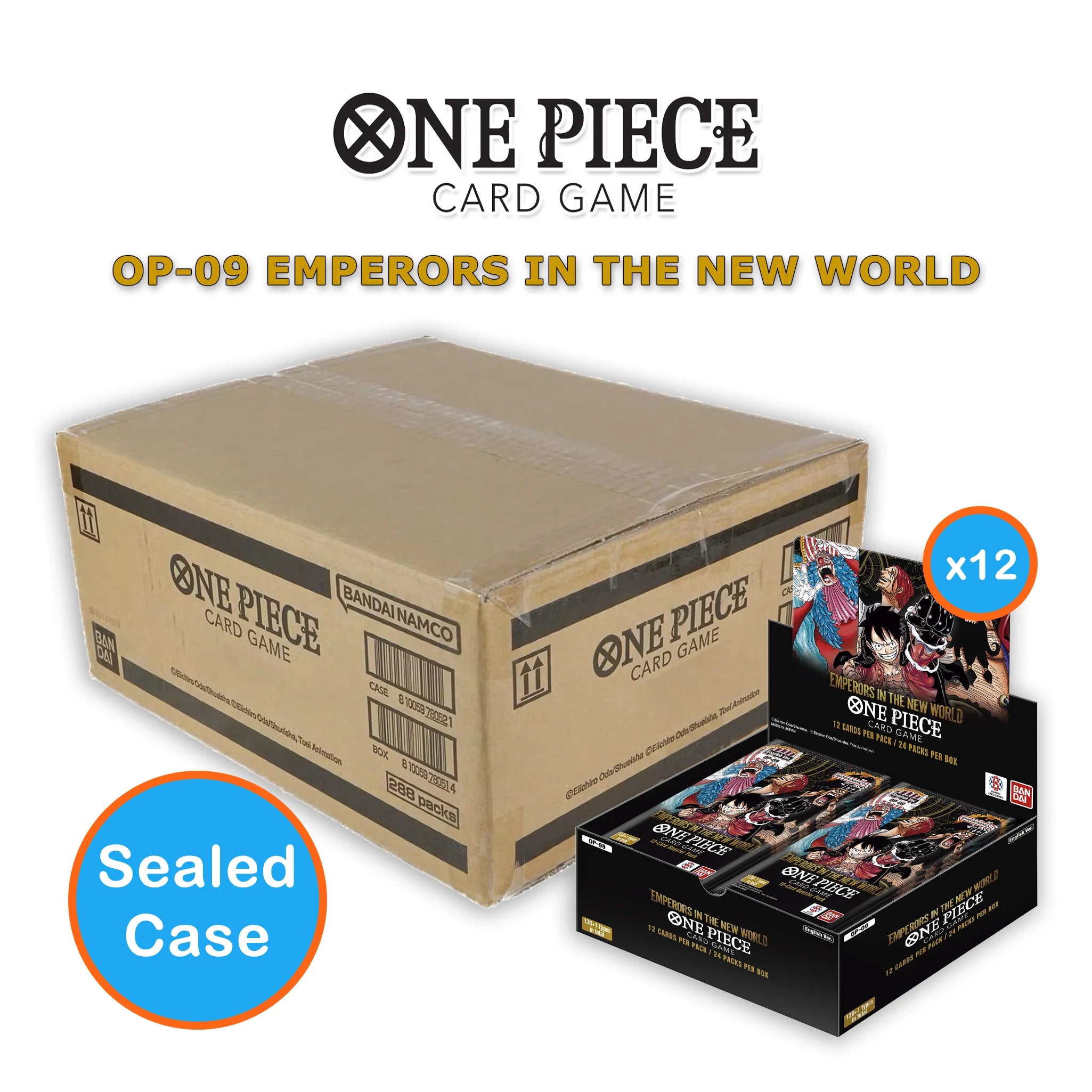 One Piece TCG - Emperors In The New World (OP 09) - Booster Box CASE - 0% VAT GVMS