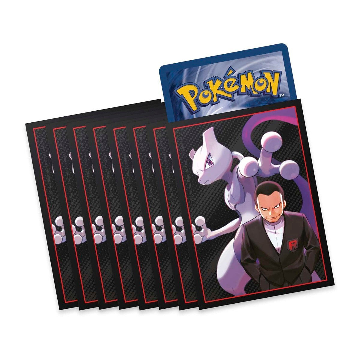 Pokemon - Card Sleeve Pack - Giovanni Mewtwo - 65 Destined Rivals ETB Sleeves
