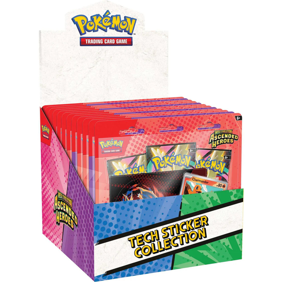Pokemon - Mega Evolution Ascended Heroes - Tech Sticker Collection Display (12 Units)