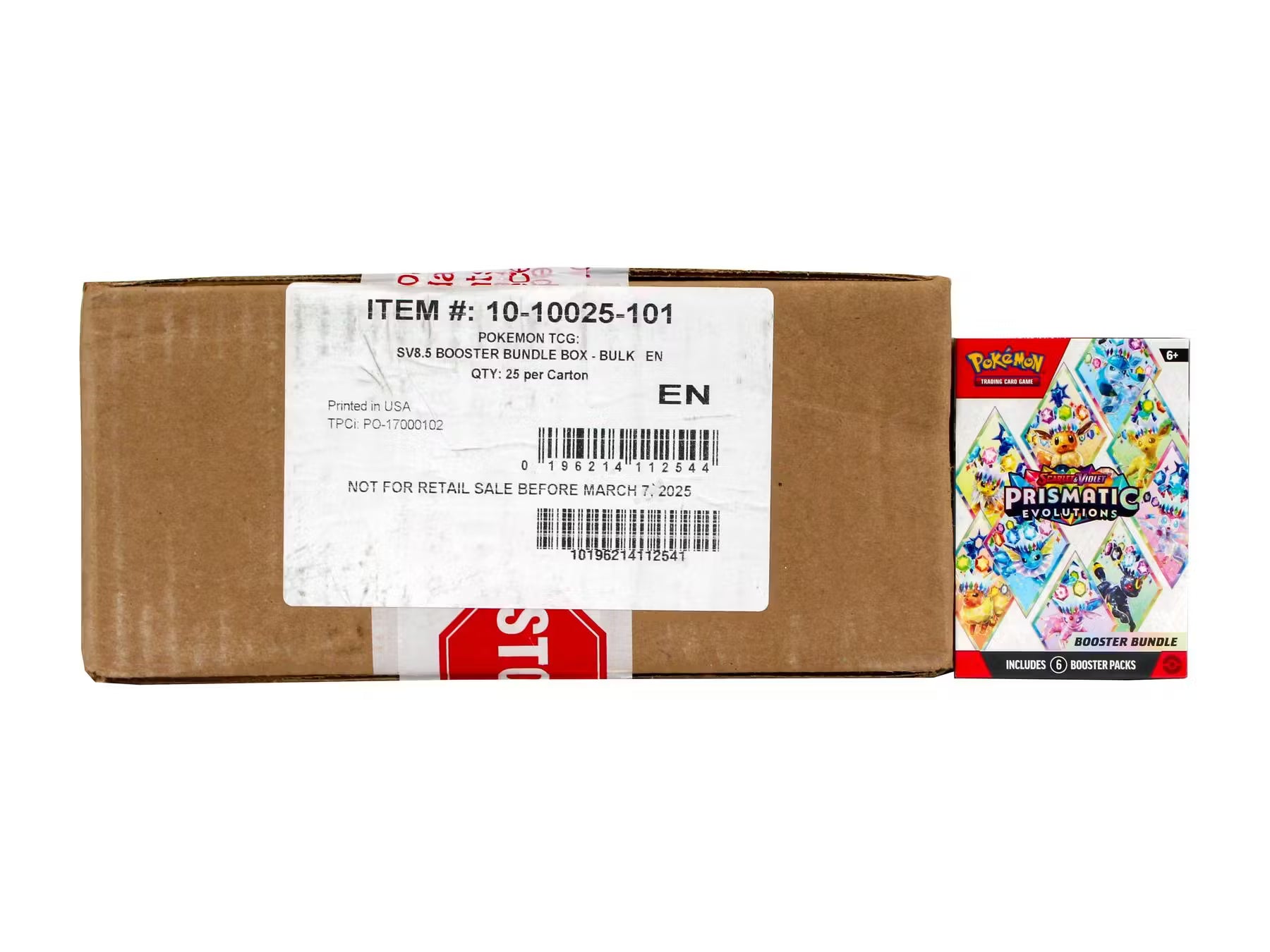 Pokemon - Prismatic Evolutions - Booster Bundle CASE (USA Style 25 piece case)