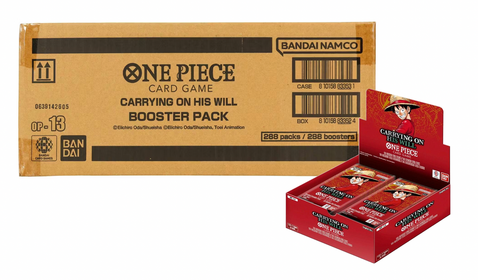 One Piece TCG - Carrying On His Will (OP 13) - Booster Box CASE - 0% VAT GVMS