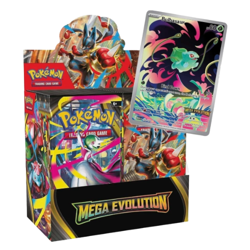 Pokemon - Mega Evolutions ME01 - Enhanced Booster Box With Promo - 0% Pokemon - Mega Evolutions ME01 - Enhanced Booster Box With Promo - 0%