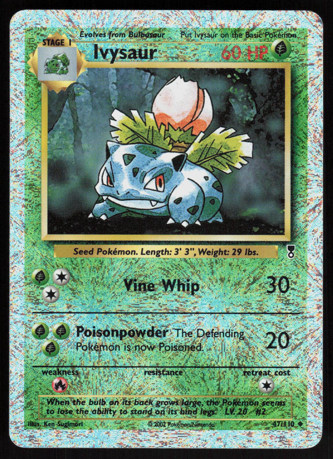 ivysaur pokemon card value Pokemon Ivysaur 47/110 Legendary Collection Reverse Holo Lightly Played