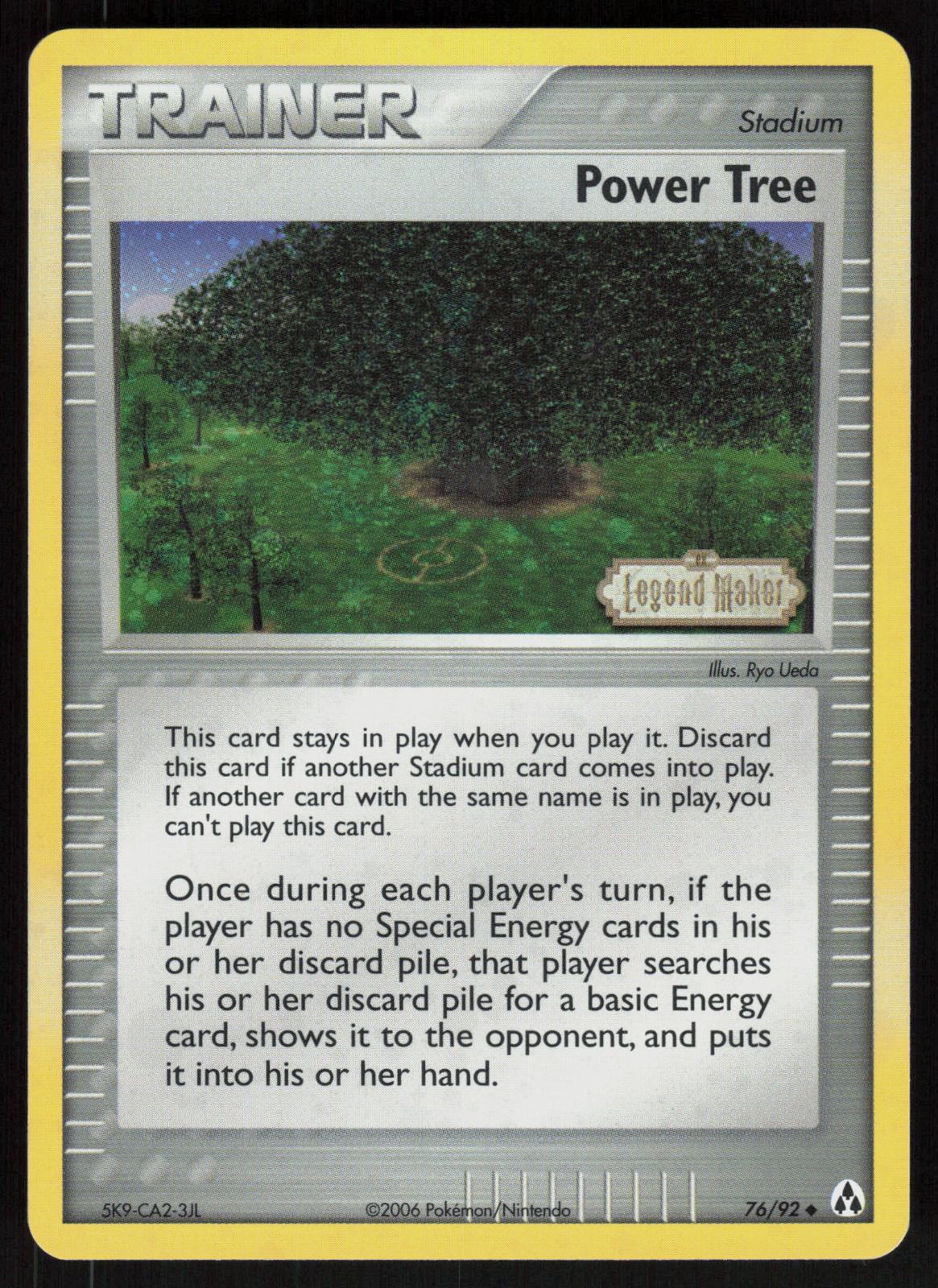 Pokemon Power Tree 76/92 Legend Maker Uncommon Reverse Holo Near Mint