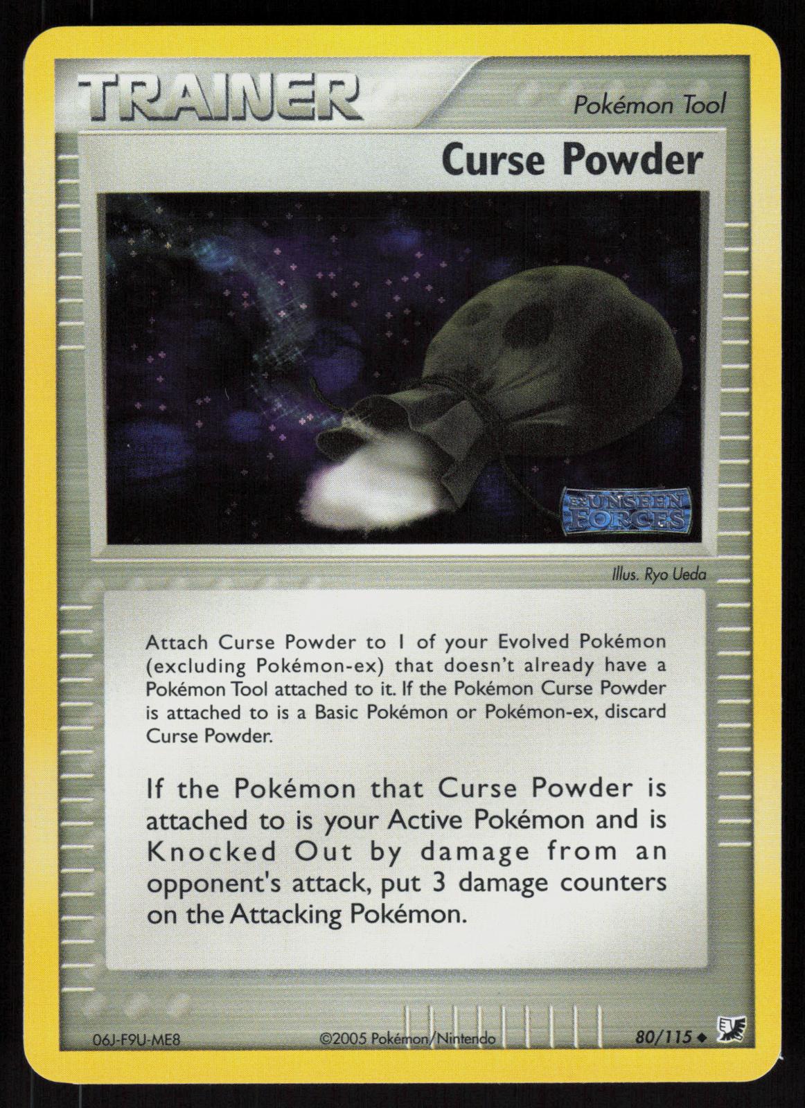 Pokemon Curse Powder 80/115 Unseen Forces Uncommon Reverse Holo Near Mint