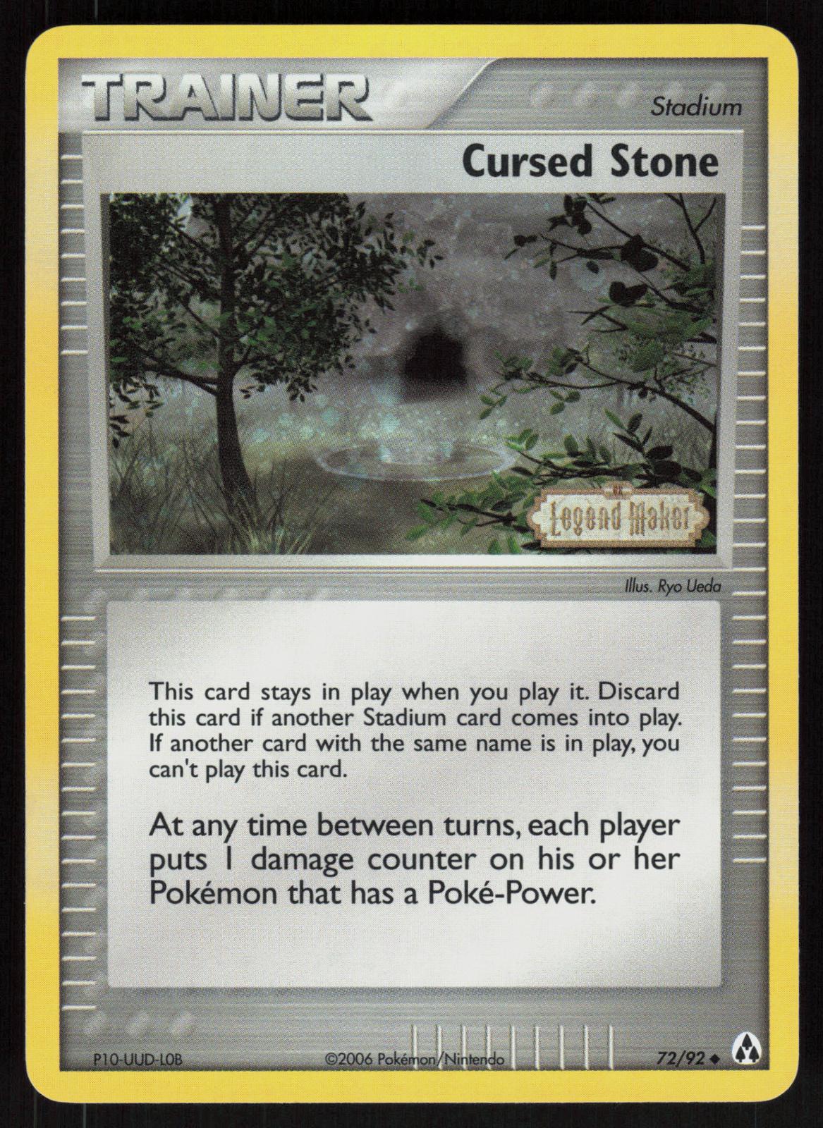 Pokemon Cursed Stone 72/92 Legend Maker Uncommon Reverse Holo Near Mint