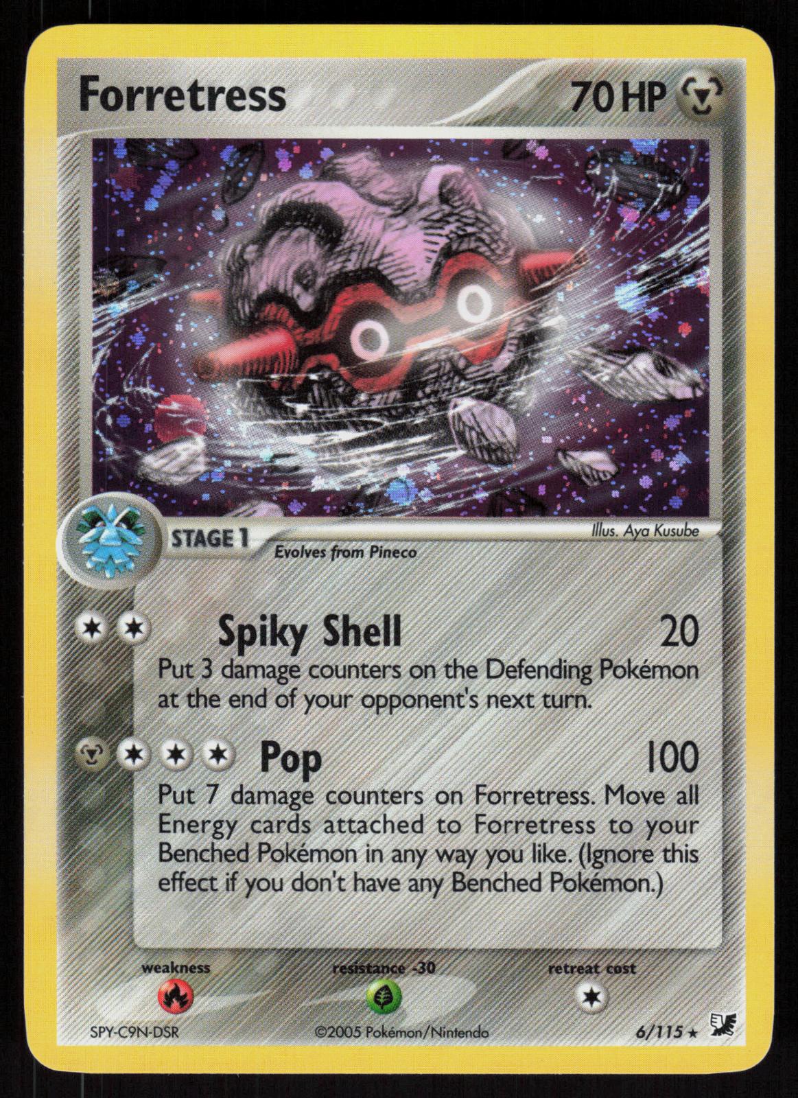 Pokemon Forretress 6/115 Unseen Forces Holo Rare Holo Near Mint