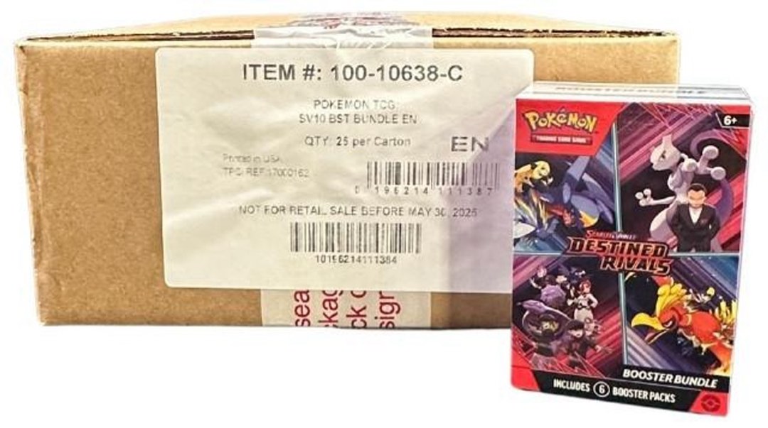 Pokemon - Destined Rivals - Booster Bundle Case (25 Units) - 0% VAT Pokemon - Destined Rivals - Booster Bundle Case (25 Units) - 0% VAT