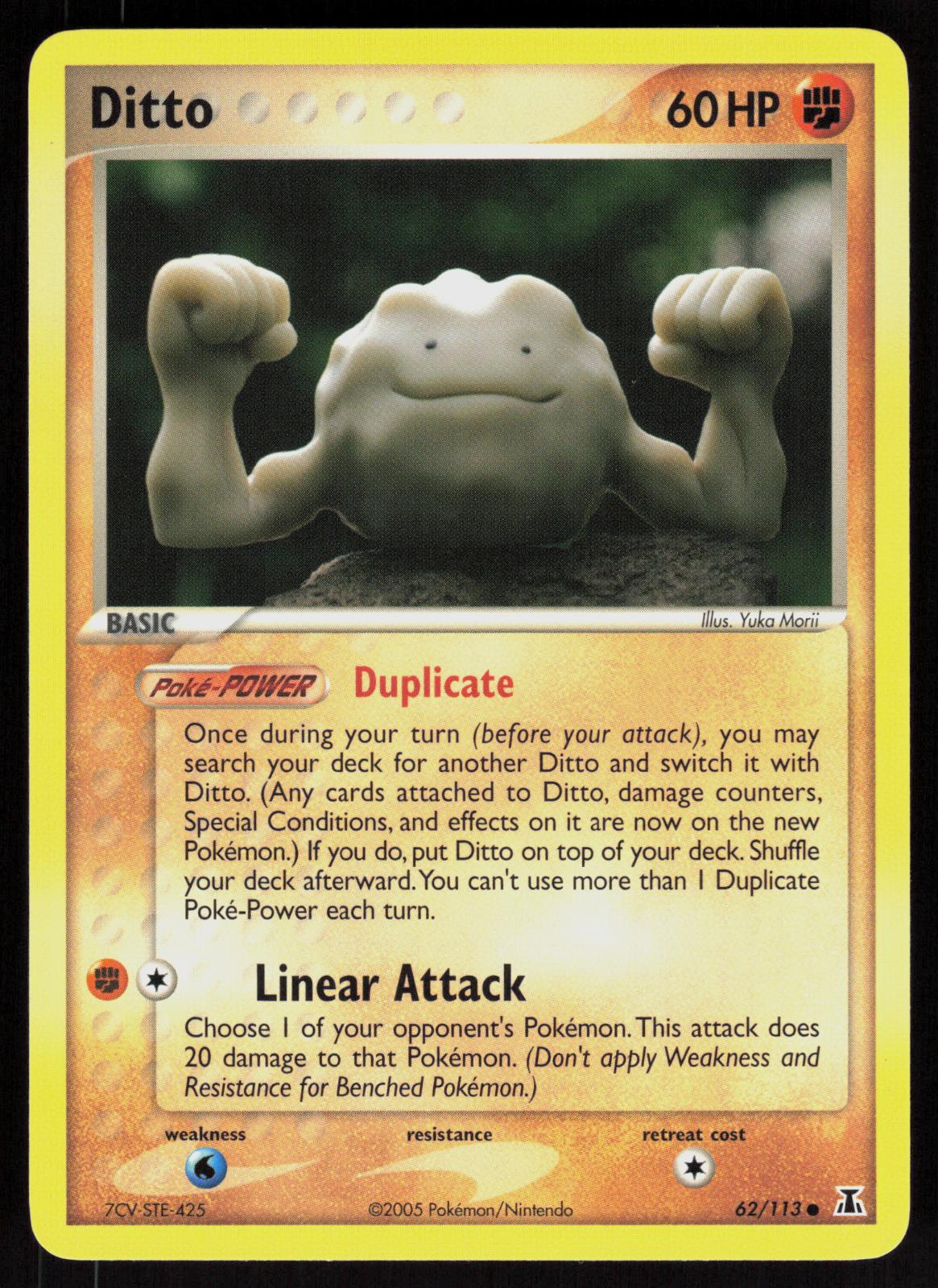 Pokemon Ditto 62/113 Delta Species Common Near Mint