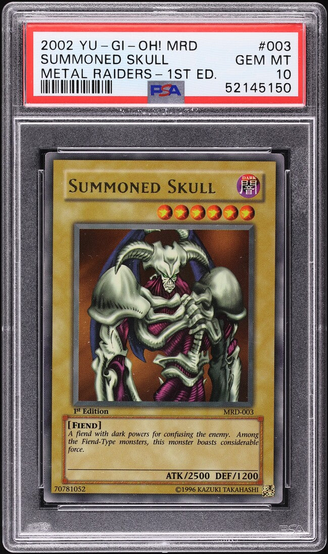 Yu-Gi-Oh! - PSA 10 - Summoned Skull - Metal Raiders 1st Edition - MRD-003