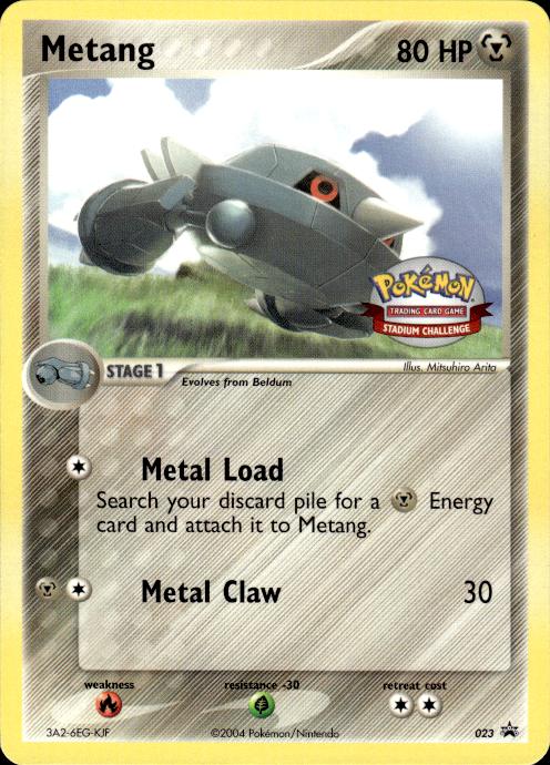 Pokemon Metang 023 Stadium Challenge Nintendo Black Star Promo Lightly Played