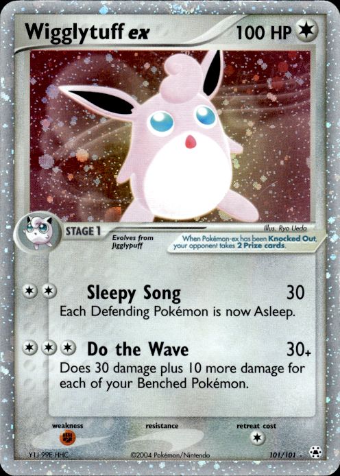 Wigglytuff ex 101/101 Holo Rare EX Hidden Legends Pokemon Lightly Played