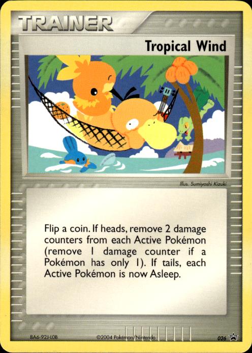 Pokemon ENGLISH 2004 Tropical Wind 026 Nintendo Black Star Promo Lightly Played