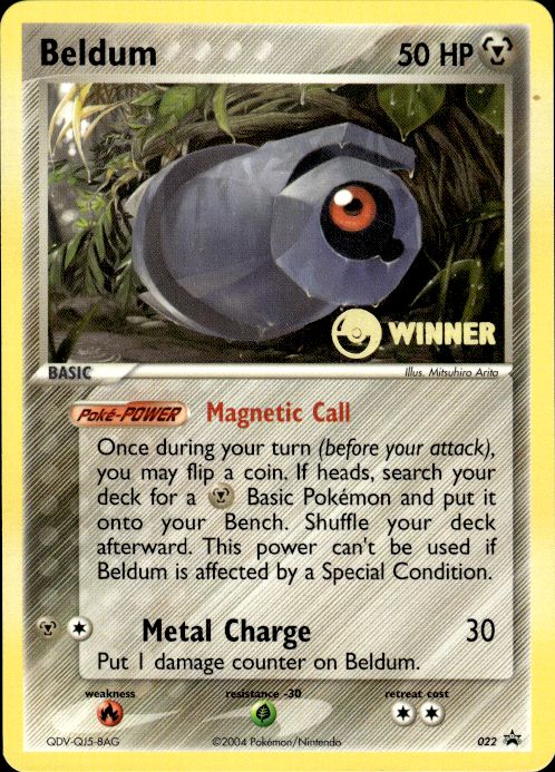 Pokemon Beldum 022 Nintendo Black Star Promos Promo Near Mint