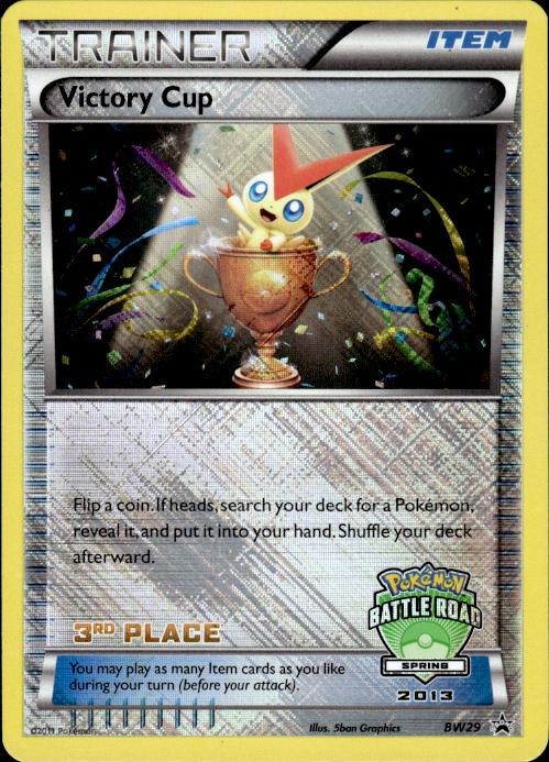 Pokemon 3rd Place Victory Cup BW29 BW Black Star Promo Holo Lightly Played