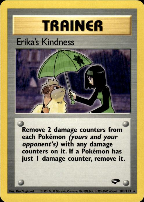 Pokemon Erika's Kindness 103/132 Gym Challenge Rare Near Mint