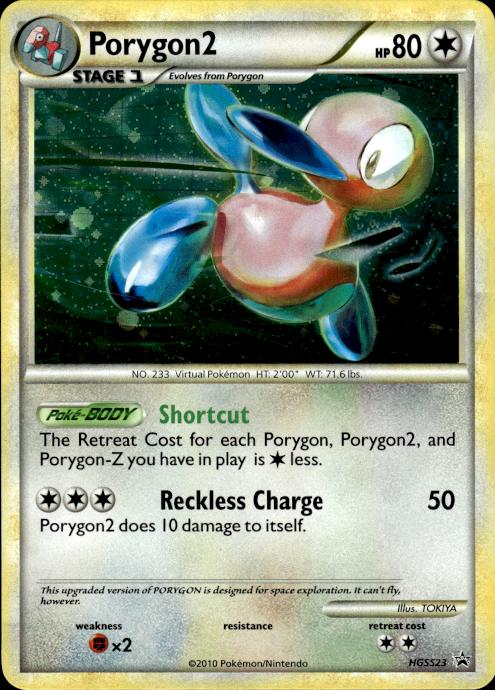 Pokemon Porygon2 HGSS23 HGSS Black Star Promos Promo Lightly Played