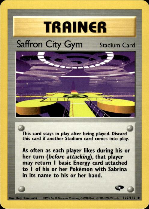 Pokemon Saffron City Gym 122/132 Gym Challenge Uncommon Near Mint