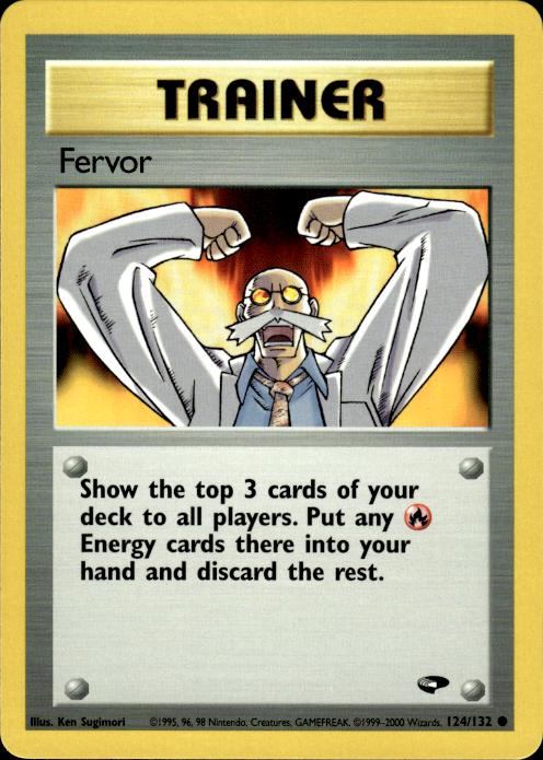 Pokemon Fervor 124/132 Gym Challenge Common Near Mint