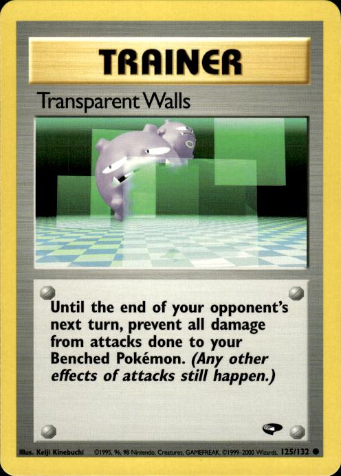 Pokemon Transparent Walls 125/132 Gym Challenge Common Near Mint