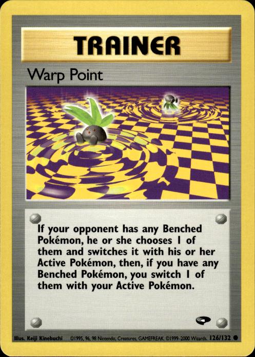 Pokemon Warp Point 126/132 Gym Challenge Common Near Mint