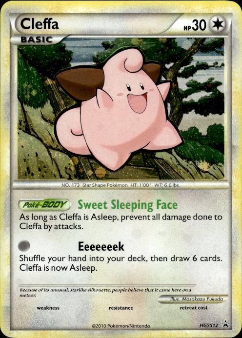 Pokemon Cleffa HGSS12 HGSS Black Star Promos Promo Lightly Played