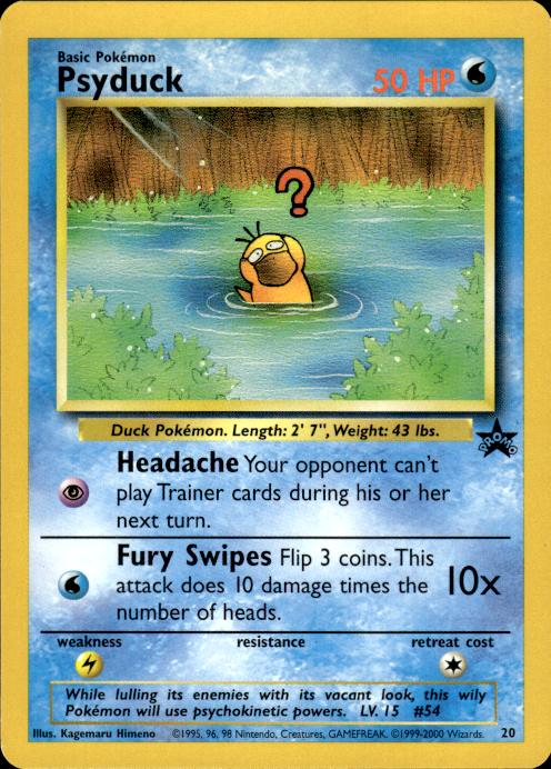 Pokemon Psyduck 20 Wizards Black Star Promos Promo Lightly Played