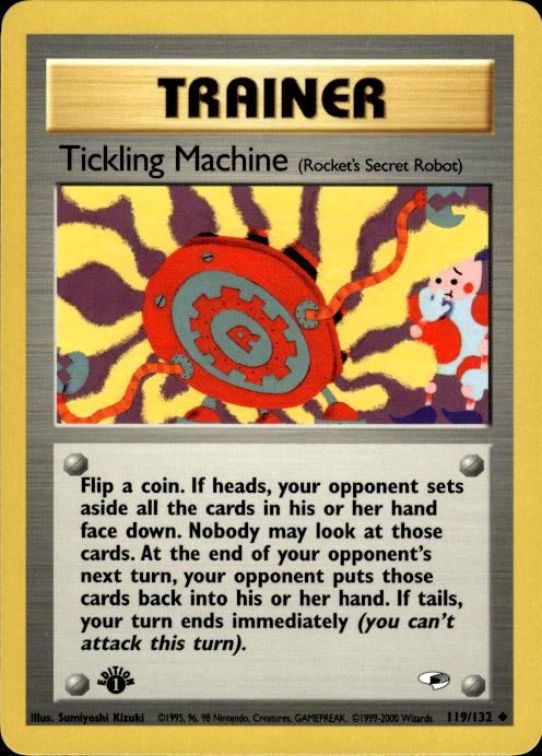 Pokemon Tickling Machine 119/132 Gym Heroes Uncommon 1st Edition Near Mint