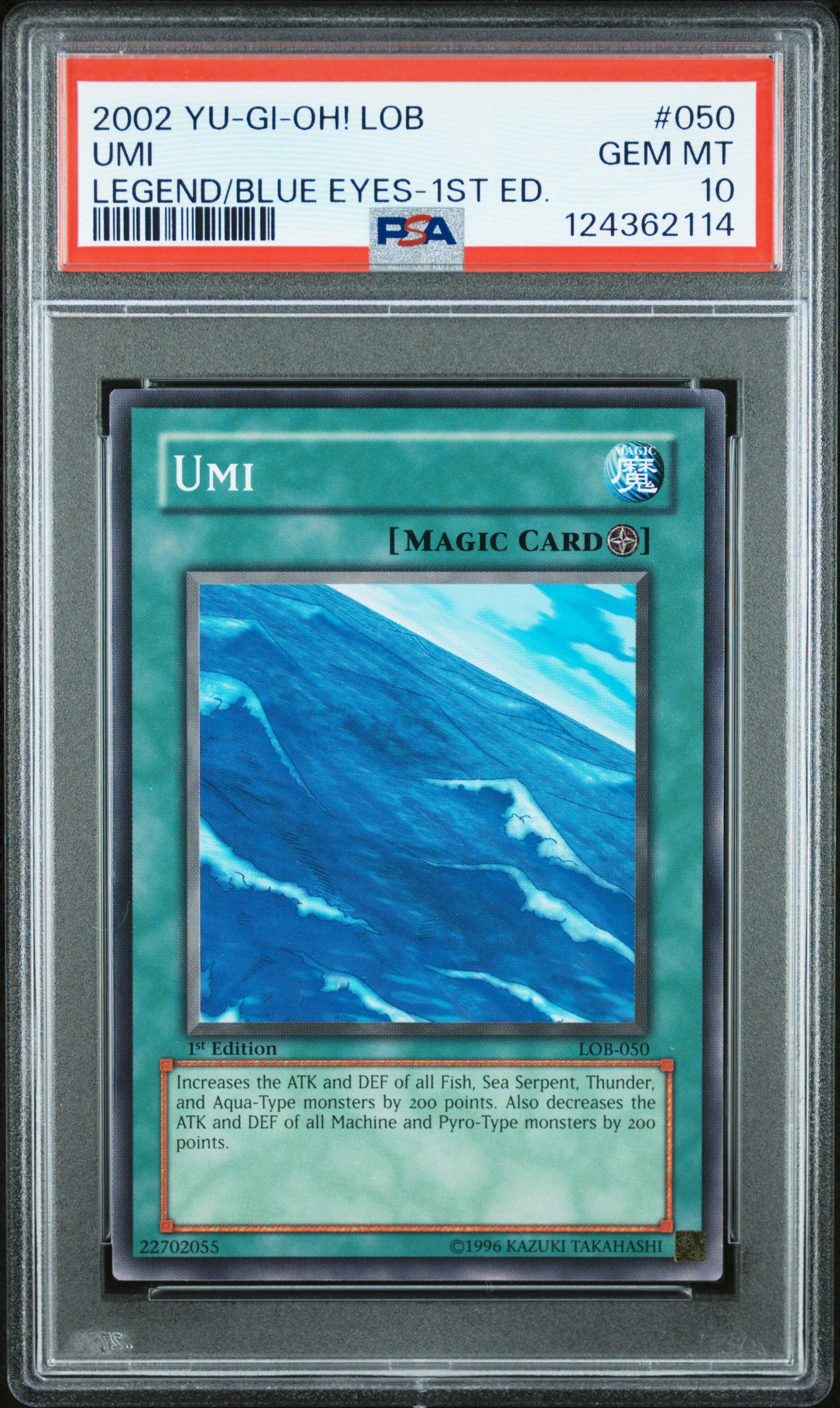 Umi 050 1st Edition LOB Legend Of Blue Eyes White Dragon Yugioh PSA 10