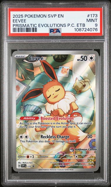 Eevee SVP173 Pokemon Center - Prismatic Evolutions - PSA 9