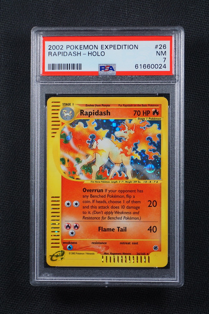 PSA 7 - Rapidash 26/165 - Expedition - Holo