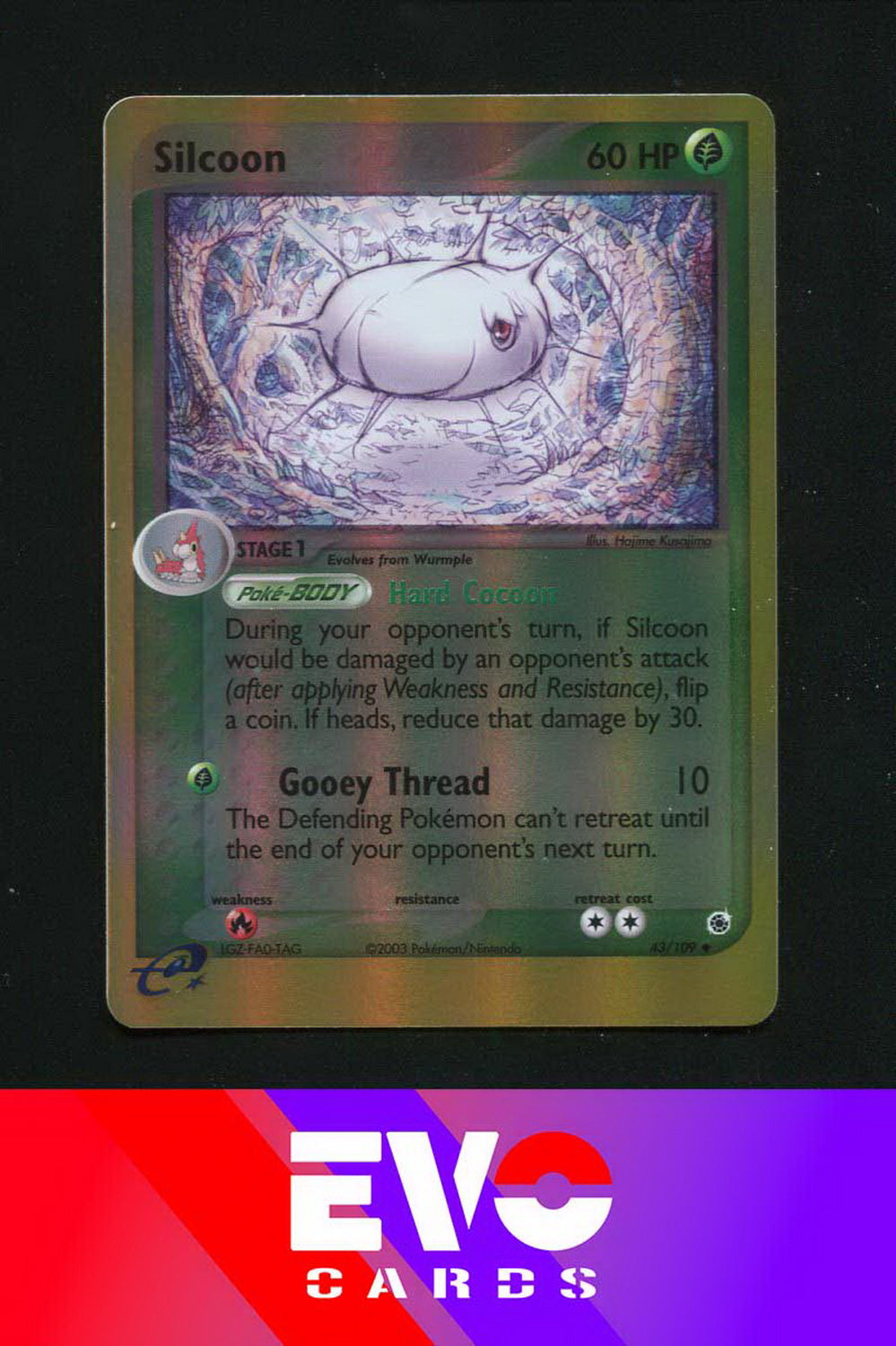 Silcoon 43/109 - ex Ruby & Sapphire - Reverse holo - Excellent