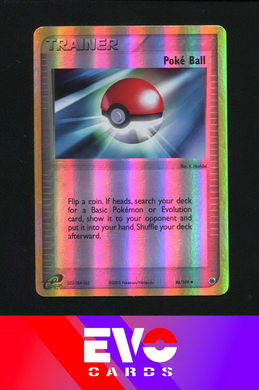 Poke Ball 86/109 - ex Ruby & Sapphire - Reverse holo - Near Mint