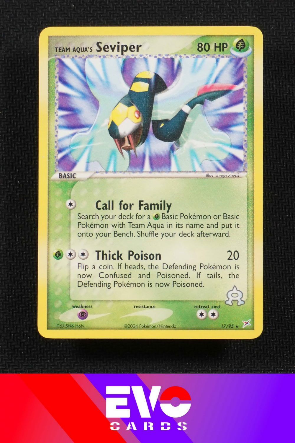 Seviper 17/95 - ex Team Magma vs Team Aqua - Near Mint