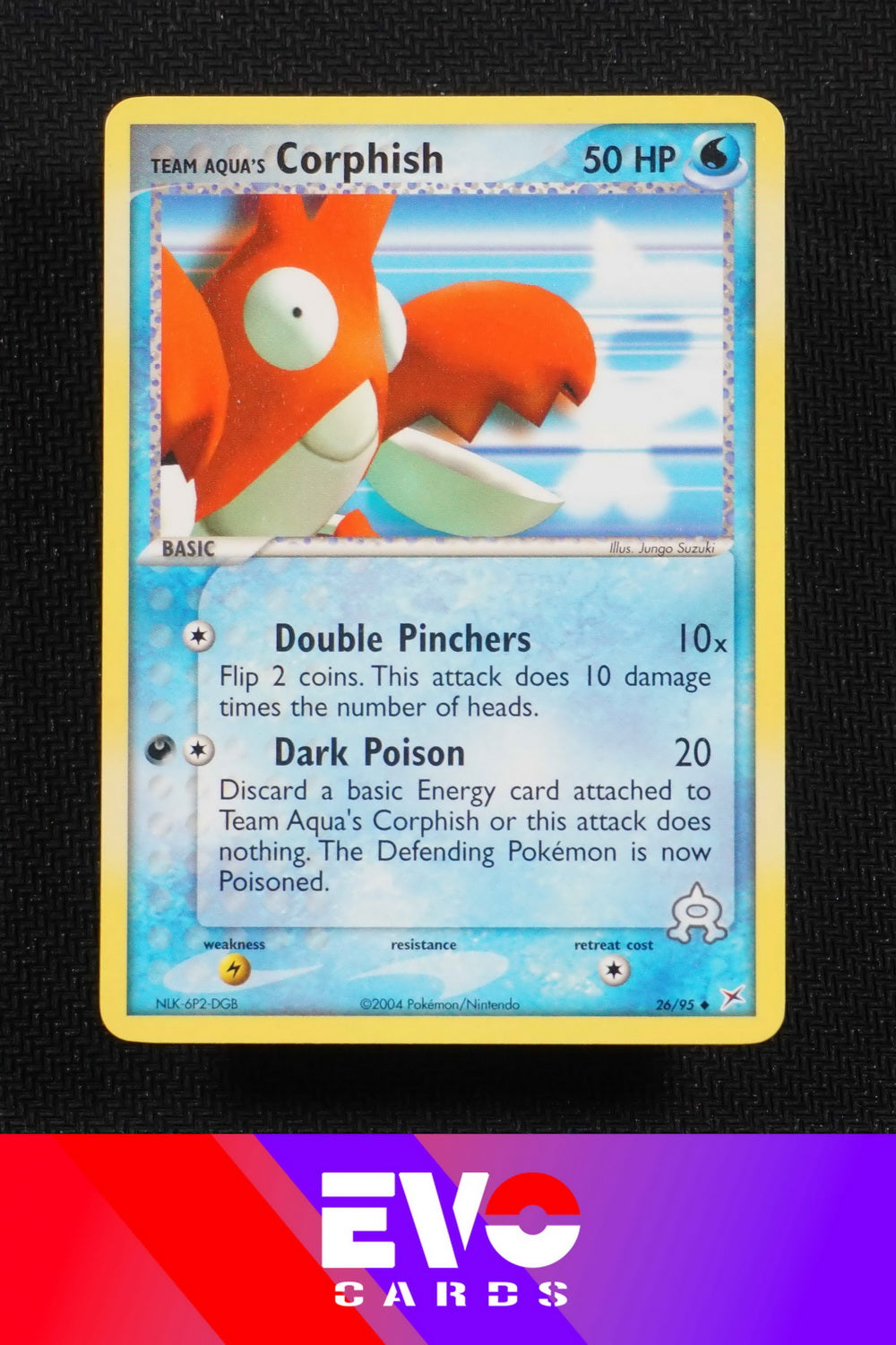 Corphish 26/95 - ex Team Magma vs Team Aqua - Near Mint